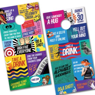Drinking & Dare Game – Get 2 Cornhole Board Games in One!