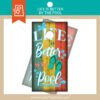 POOL LIFE | Life Is Better By The Pool | Cornhole Board Decal Design | Green Flip Flops | DIGITAL DOWNLOAD