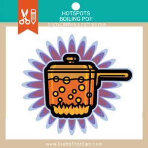 HOT SPOTS | Boiling Pot SVG, Stove, Hot Pot, Boiling Point, Recipe, Crawfish Boil, SVG, PNG, Digital Download