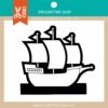 SHIP | Pirate Ship SVG, Pirate svg, Pirate Ship Silhouette SVG, Black Ship svg, Sailboat svg, Pilgrim Ship svg, Cut File Cricut, Glowforge