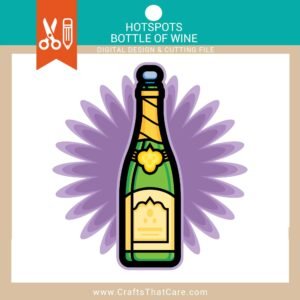 HOT SPOTS  | Champagne Bottle, Sparkling Wine, Wine Bottle, Champagne Silhouette,  Retro Exclamation, SVG, PNG, Digital Download