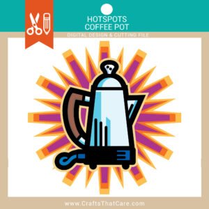 HOT SPOTS | Coffee Pot, Coffee Lover, Pot Head, Caffeine, SVG, PNG, Digital Download