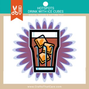 HOT SPOTS | Cocktail, Signature Cocktail Clipart, Drink Illustration, SVG, PNG, Digital Download