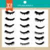 EYELASHES | Eyelash Bundle, Eyelashes Girl SVG for Cricut, Wall Eyelash Svg, Laser Cut Files, Eyebrows Svg, High Quality Eyelash PNG, Instant Download