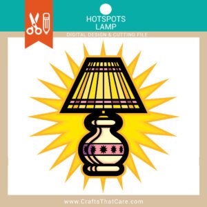 HOT SPOTS | Lamp, Lighting, Lamp Shade, Table Lamp, SVG, PNG, Retro Exclamation, Digital Download