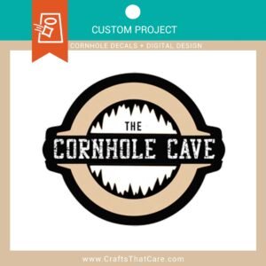 THE CORNHOLE CAVE | 18 x 30 rustic flag
